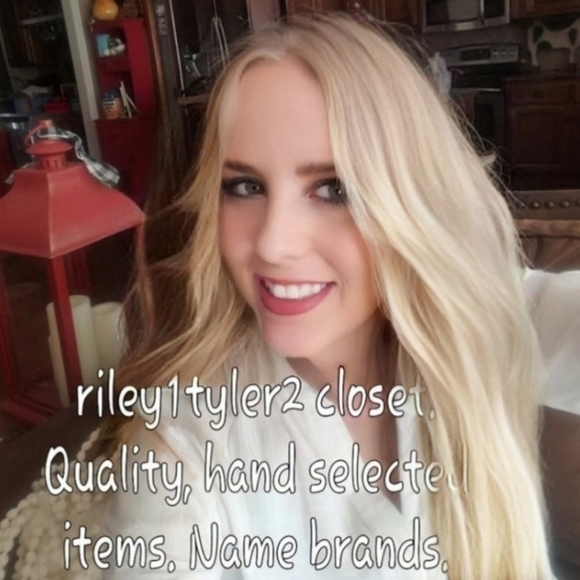 Adrianna Papell Blue Knit V Wrap Top Side Ruffle Slit Maxi Formal Dress NWT - Picture 7 of 9